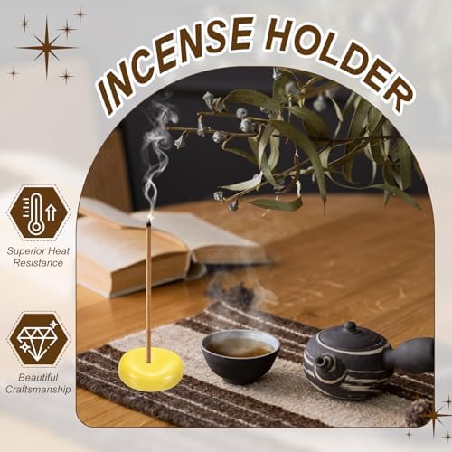 uxcell 4Pcs Ceramic Incense Holder Stick Incense Burner Holder Pink - Image 4