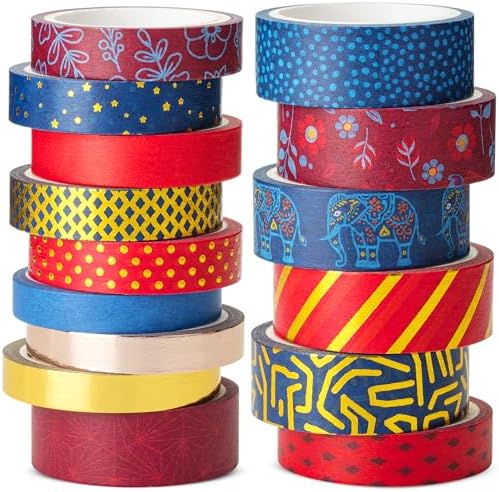 Mr. Pen- Washi Tape Set, 15 Rolls, Assorted Sizes, Metallic Foil by MrPen