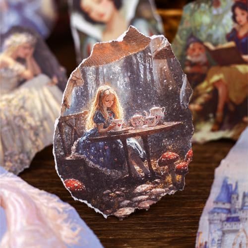 Alideco 180pcs Vintage Fantasy Fairy Tale Scrapbooking Paper for Adults Journaling Supplies, Decorative Paper for Junk Journals (fengdutonghua) - Image 4