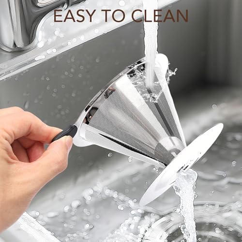 Premium Pour Over Coffee Dripper with Reusable Stainless Steel Filter – Portable, Easy Clean Coffee Maker for Single Cup Brewing – Ideal for Home, Office, Camping - Image 6