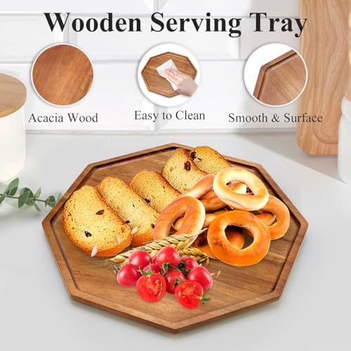 3Pcs Wood Serving Trays Charcuterie Board Cheese Platter Party Hosting Gift - Image 5