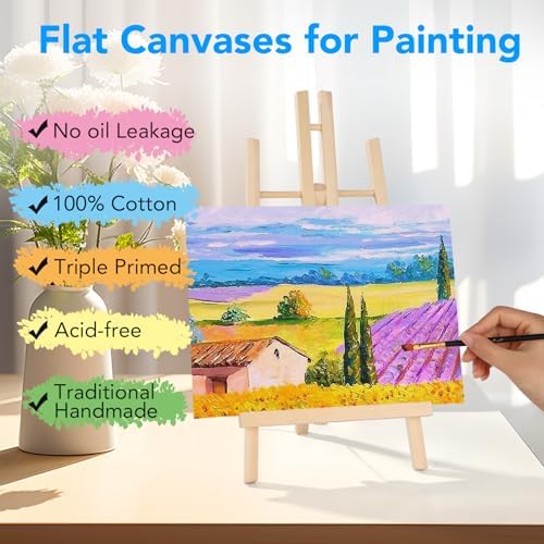 FUMILE 11x14 Canvas Boards for Painting, 30 Pack Canvases for Painting 11x14 Inch Primed Acid Free Blank Canvas Panels for Oil Paint, Watercolor, Acrylic Paint, Gouache and Tempera. - Image 3