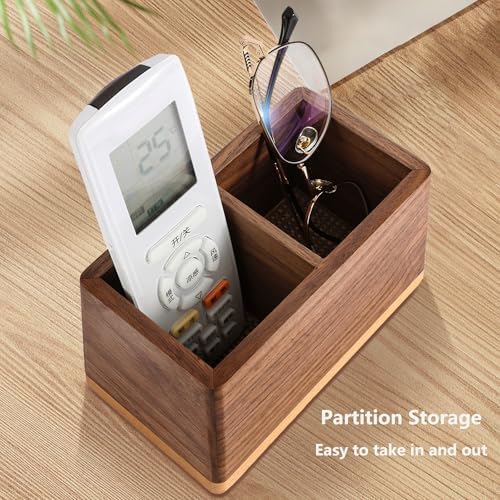 Walnut Pencil Holder Wood Pen Holder for Desk Multiple-Use - Image 3