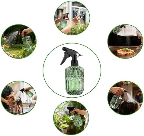 Glass Plant Misters for Inside, 13.5 oz Mister Spray Bottle for Plants, Spring Gardening, Cleaning, Hair, Pets Care with Adjustable Nozzle - Image 4