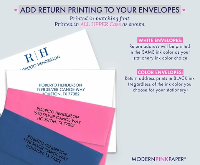 Personalized Two Letter Stationary Monogram Stationary Set FLAT NOTE CARDS, Personalized Monogram Stationery Set, Your Choice of Colors and Quantity