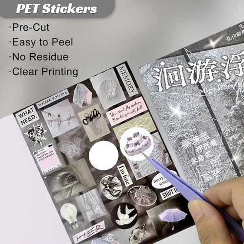 Dreamcore Sticker Book – Japanese Aesthetic Stickers for Journaling, Scrapbook, DIY Crafts, Cute Stickers for Laptop & Phone（Dreamcore 7） - Image 4