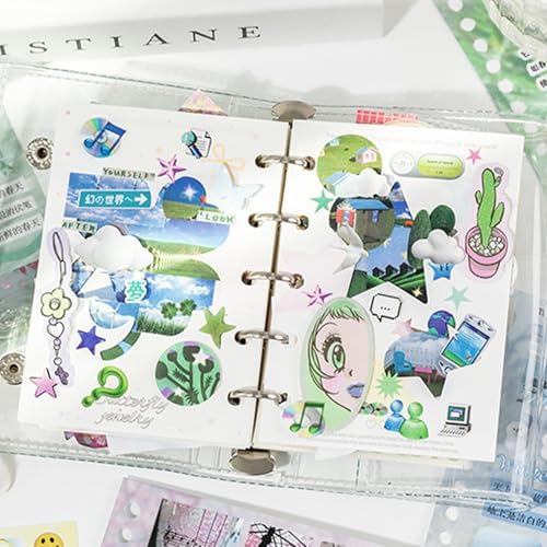 Monsoon Postbox Sticker Book, 30 Sheets Japanese Decals - Image 5