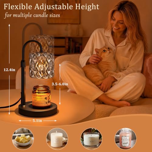 Candle Warmer Lamp with Timer, Birthday Gifts for Women, Room Decor, Gray - Image 2