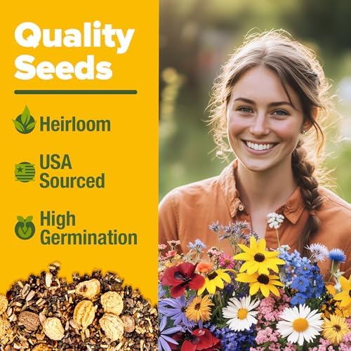HOME GROWN Midwest Wildflower Mix 32,500+ Flower Seeds 2 oz - Image 3