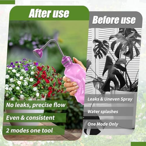Precision Spout 0.45L Watering Can – Perfect for Delicate Seedlings - Potted Plants -Pink - Image 3