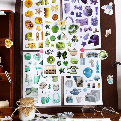Stickers Book for Scrapbook Supplies,1400+ Aesthetic Stickers for Adults - Image 3
