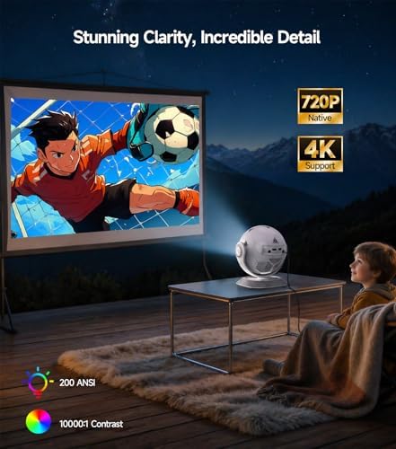 Magcubic 2026 Football-Themed Mini Projector, 4K Support Android 14 HY300F - Image 3