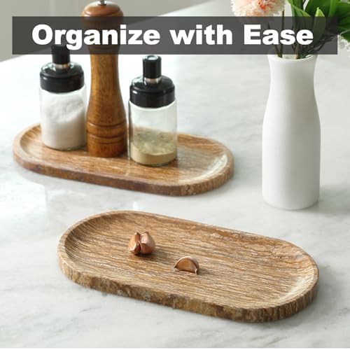 Koville Turkish Natural Marble Tray, 12"x6" Vanity Decorative Tray for Countertop Organizer, Catchall Tray for Perfume, Candles, Jewelry Dish - Image 5