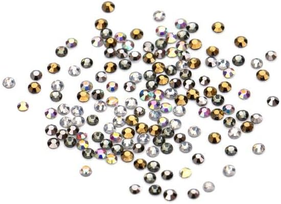 ImpressArt - Mini Metallic Neutral Mixed Crystals Pack, Crystal Setter Refills | Includes 150 Crystals (1.5mm)