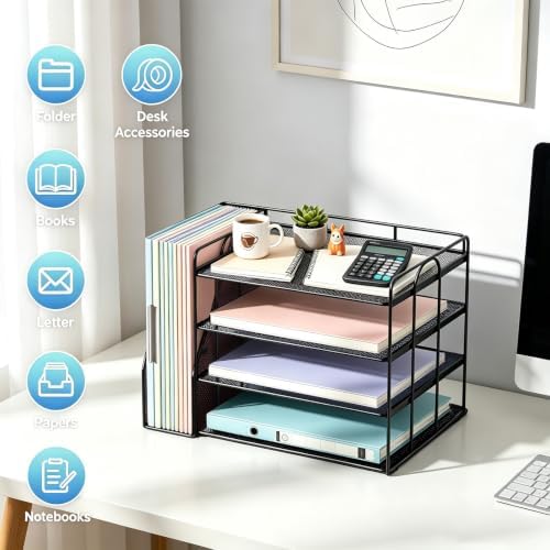 gianotter 4-Tier Paper Organizer With Magazine Holder - Image 6