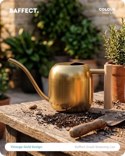 Baffect Watering Can Indoor Plants with Long Spout, 1.2L / 41oz (Glod) - Image 3