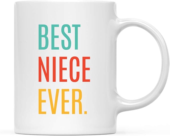 Andaz Press 11oz. Coffee Mug Birthday Gift, Best Niece Ever, 1-Pack