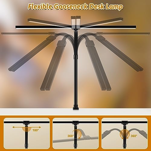 LED Desk Lamp with Clamp and Base, Dual Head Monitor Light - Image 6
