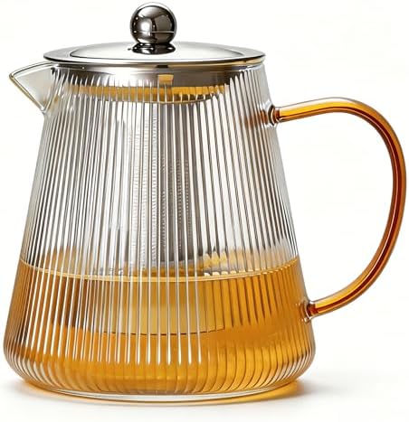 Glass Teapot with Removable Infuser, 25 oz (740 ml) by DRNKNSTX