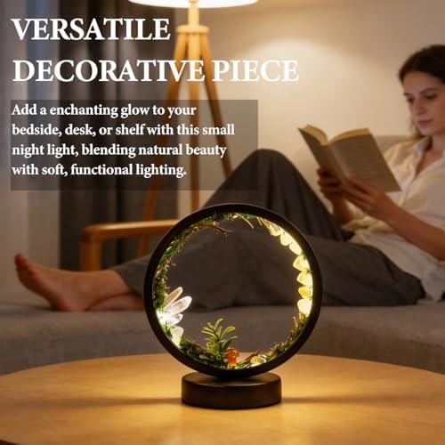 Runyangshi Nature Decor Natural Citrine Crystal Night Light, Nature Lamp 3 Colours Dimmable USB Rock Lamp, Forest Style Healing Lamp for Bedroom Home Decor Gift - Image 4