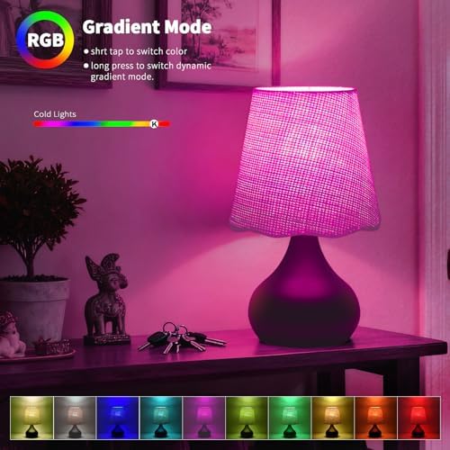 Cordless Table Lamp Rechargeable,Oil Rubbed Bronze Mini Cute Table Lamp for Nightstand, Battery Operated Small Table Lamp for Small Spaces for Kitchen Counter, Bookshelf, Bedside, Bedroom, Living Room - Image 5