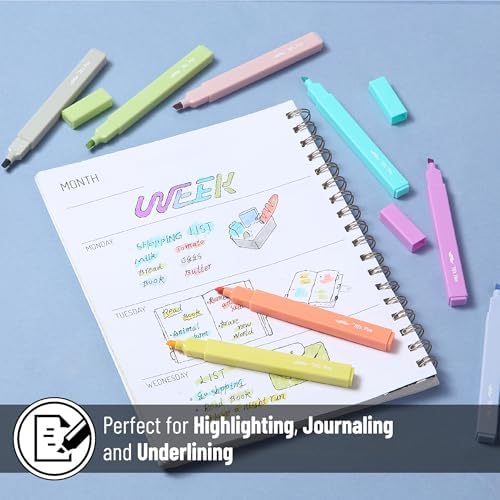 Mr. Pen- Aesthetic Highlighters No Bleed, 8 Pack, Assorted Colors | Chisel Tip, Cute Highlighters Assorted Colors for Journaling, Highlighting, Underlining, Fast Dry, Back to School Supplies - Image 5