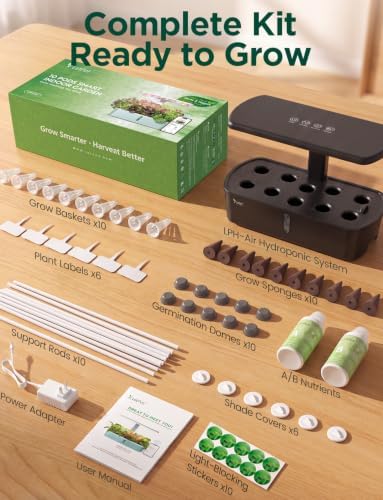 LETPOT LPH-Air 10-Pod Hydroponics Growing System Indoor Garden Kit - Image 7