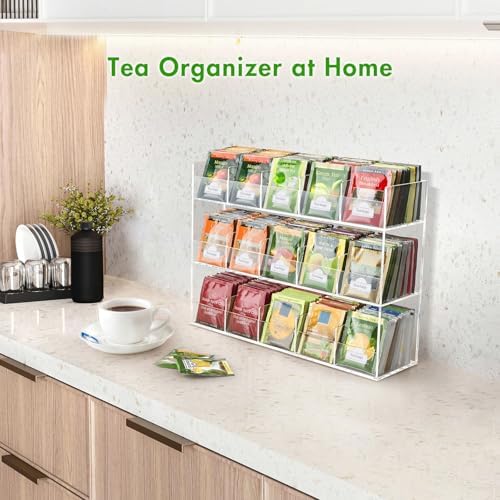 BEYGORM Acrylic Tea Bag Organizer for 270 Tea Packets - Image 4