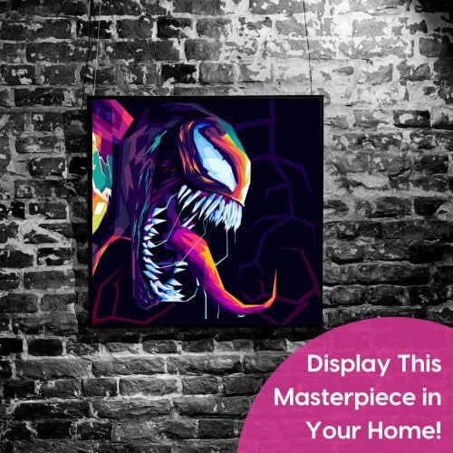Marvel Venom Diamond Art for Adult 5D Wall Decor Full Round Drill Kit 12x12 - Image 2