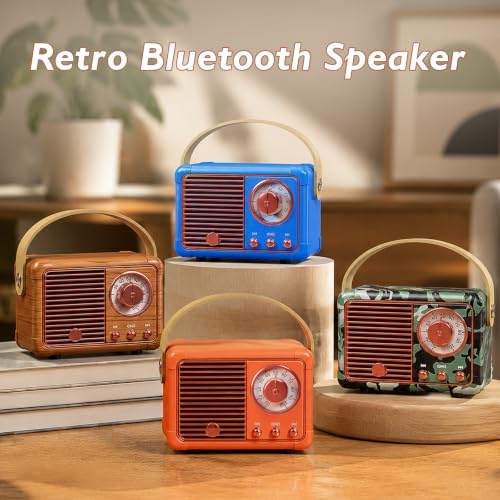 Dosmix Retro Bluetooth Speaker,Vintage Decor,Mini Gift for Men Women Girls - Image 7