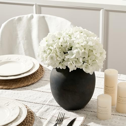 SIDUCAL Ceramic Decorative Flower Vase | 7.48 Inch Pottery Rustic Farmhouse Boho Vase for Home Decor, Table, Living Room, Bathroom, Coffee Desk, Shelf, Mantel Decoration, Wedding, Bronze - Image 7
