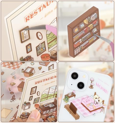 4 Sets DIY 3D House Stickers,Fun DIY Sticker Scene - Image 2