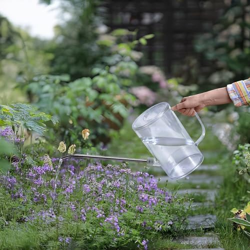 Plastic Watering Can - Small with Long Spout - 1/4 Gallon - 32 Oz - White - Image 5