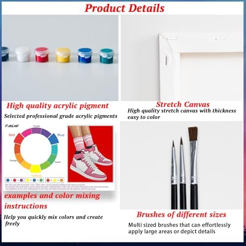 PAILIM Paint and Sip kit for Adults Couple Pre Drawn Canvas Party Kits - Image 2
