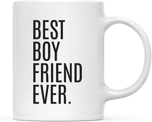 Andaz Press 11oz. Coffee Mug Birthday Gift, Best Boyfriend Ever, 1-Pack