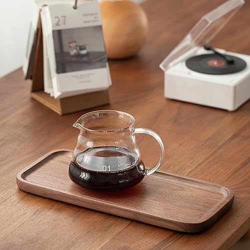 Vandroop Wood Serving Tray, Walnut Wooden Small Trays for Storage, Set of 2 - Image 5