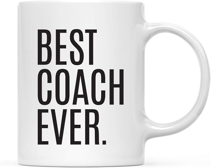 Andaz Press 11oz. Coffee Mug Birthday Gift, Best Coach Ever, 1-Pack