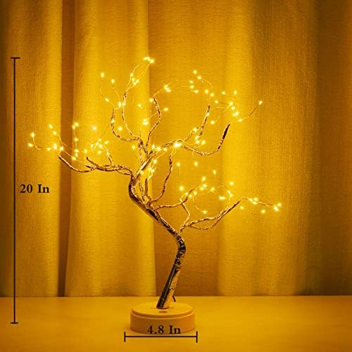 20" 108 LED Bonsai Fairy Spirit Tree Light,DIY Artificial Tree Lamp - Image 4