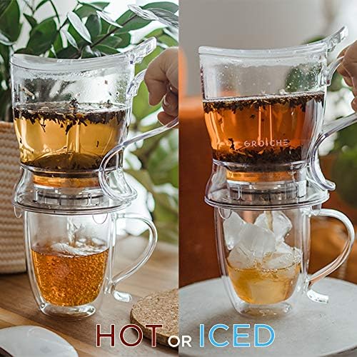 GROSCHE Aberdeen Smart Tea Maker BPA-Free Tea Infuser 34 oz + 16 oz Mug Set - Image 4