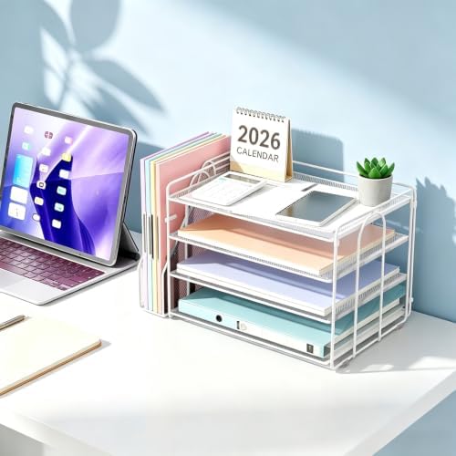 gianotter 4-Tier Paper Organizer With Magazine Holder - Image 7