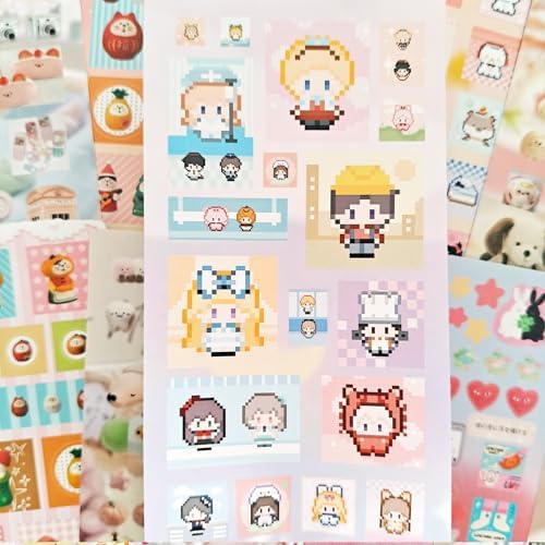 Kawaii Japanese Stickers Book for Journaling,700+ Kawaii Japanese Stickers,Scrapbook Korean Sticker for Bullet Journaling,Junk Journal,Calendar,Planner,Notebook,Phone Case(Honey Fruit Diary) - Image 3