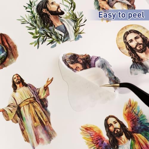 Inspirational Bible Verse Stickers Book, 28 Pages 353 Pcs Religious Scripture Stickers for Women and Adults Bible Journaling and Water Bottle - Image 3