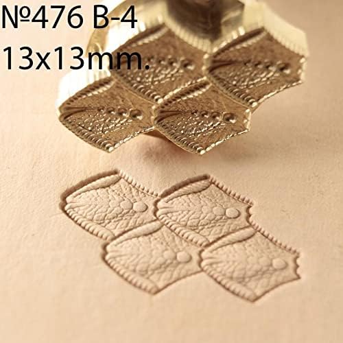 DandS ltd Leather Stamp Tool, Dragon Scale,Professional Steel Craft Tool for Leatherworking, Embossing, Carving & Stamping Leather Projects, Belts Wallets & DIY Projects Compatible with Mallet #476B4