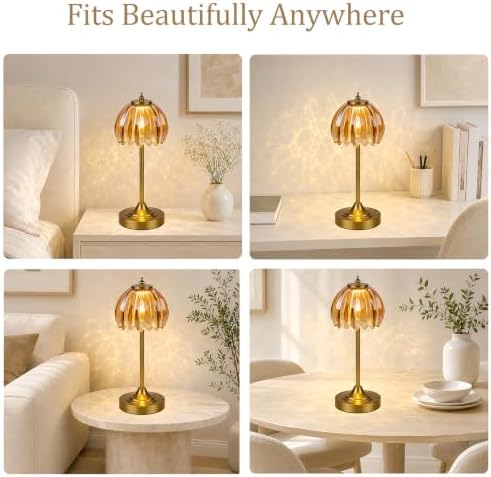 Rechargeable Cordless Table Lamp, 3 Color Temps & Stepless Dimming - Image 5