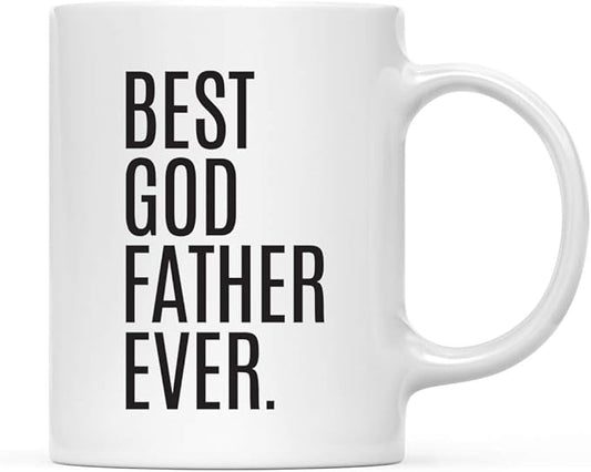 Andaz Press 11oz. Coffee Mug Birthday Gift, Best Godfather Ever, 1-Pack