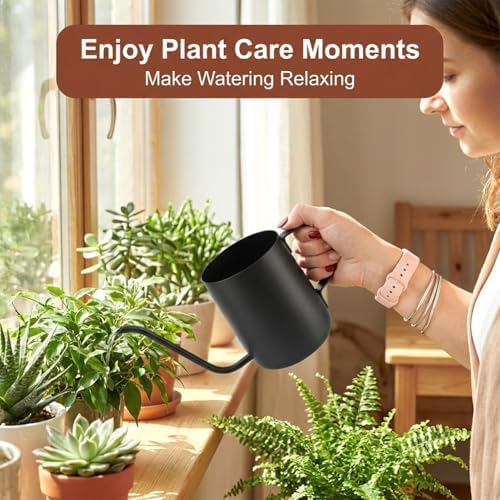 Watering Can for Indoor Plants, 12 oz Mini Plant Waterer for Bonsai Flower - Image 4