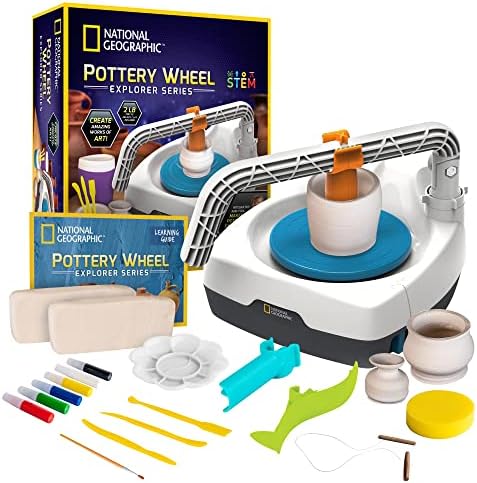 National Geographic Pottery Wheel for Kids Complete Beginner Kit by BlueMarbleToys