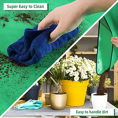 HNXTYAOB Repotting Mat for Indoor Plant Transplanting and Mess Control 27"x 27" Thickened Waterproof Potting Tray Foldable Succulent Potting Mat Portable Gardening Mat Garden Gifts for Women & Men - Image 6