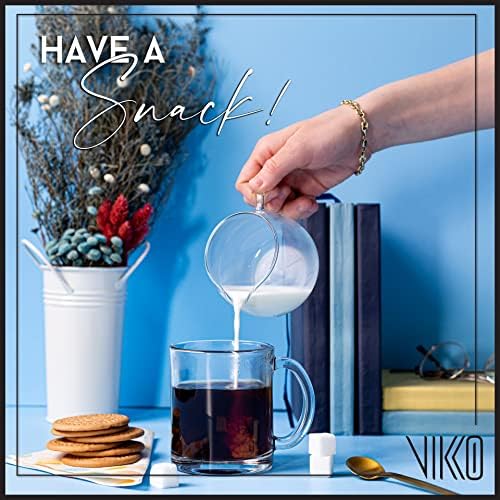 Vikko Glass Coffee Mug Set of 6, 10.75 Ounce Clear Mugs, Microwave and Dishwasher Safe - Image 6