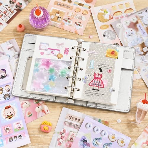 Kawaii Japanese Stickers Book for Journaling,700+ Kawaii Japanese Stickers,Scrapbook Korean Sticker for Bullet Journaling,Junk Journal,Calendar,Planner,Notebook,Phone Case(Honey Fruit Diary) - Image 6